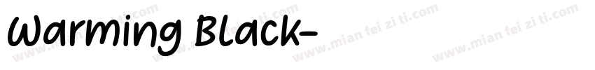 Warming Black字体转换